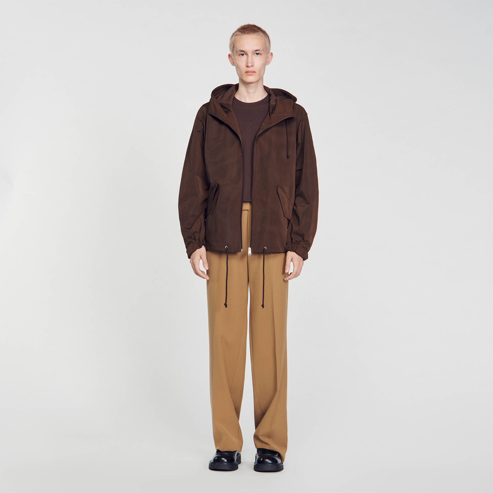 Hoodie Brown Sandro Paris