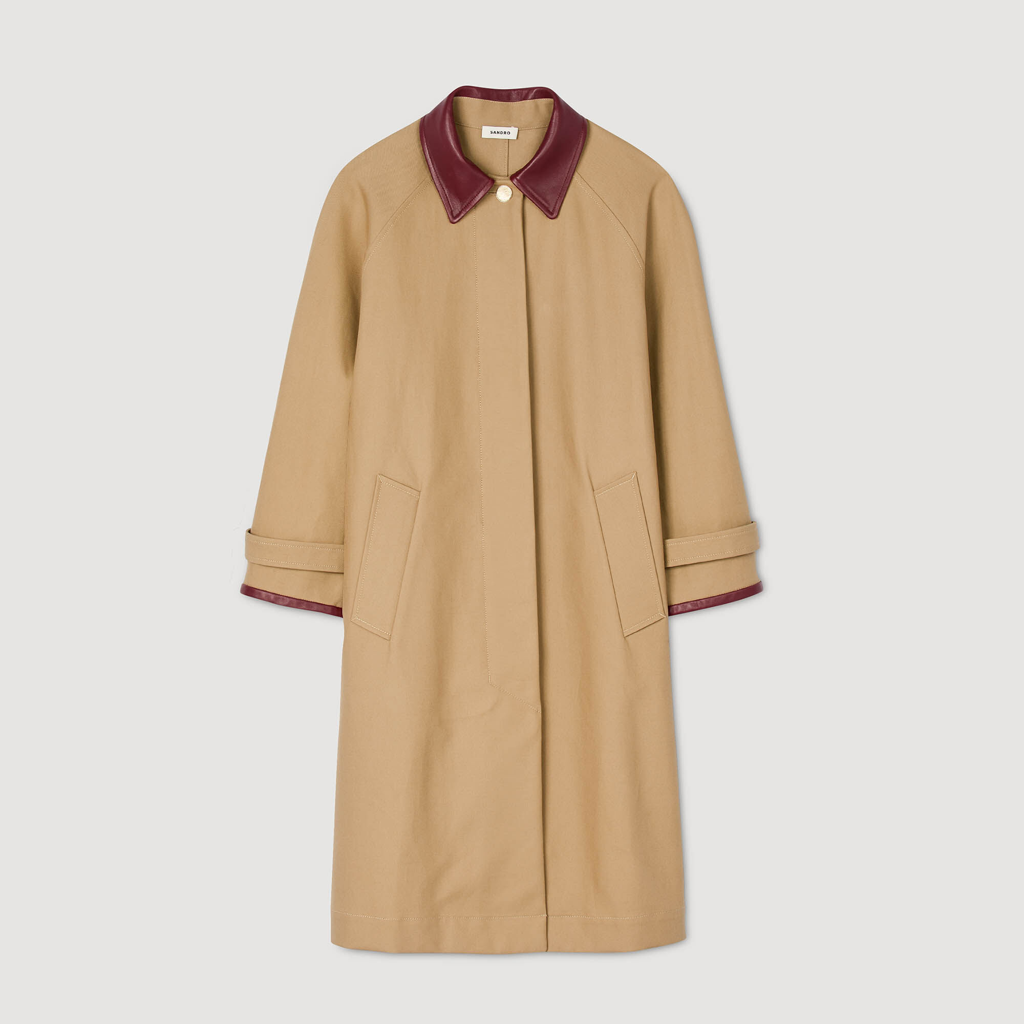 H479/美品 Sandro Paris チェスターコート カシミヤ混 S H479/美品 Sandro Paris チェスターコート カシミヤ混 S メンズ