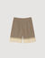 Patterned floaty Bermuda shorts