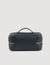 Toilet bag in grained fabric