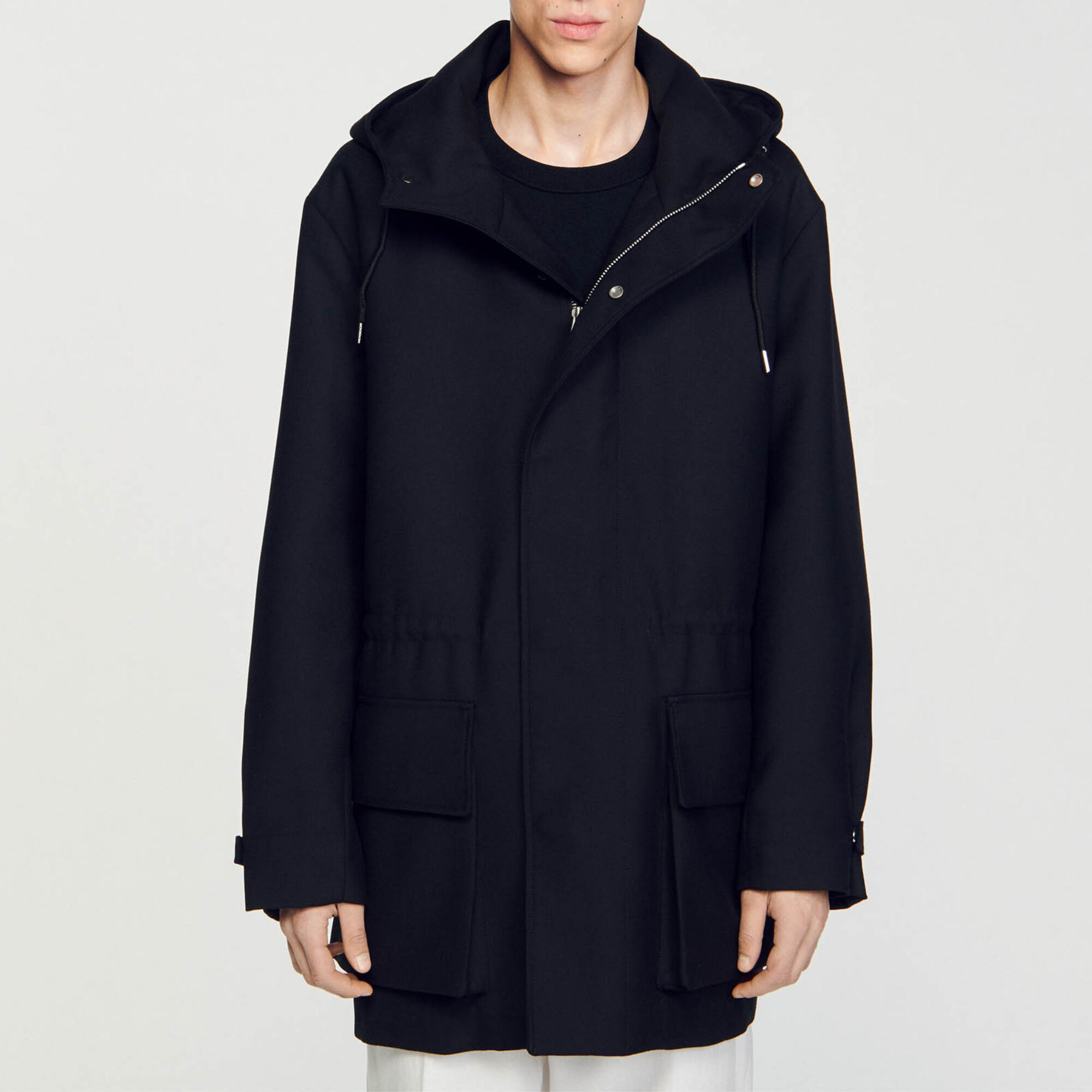 Technical fabric parka
