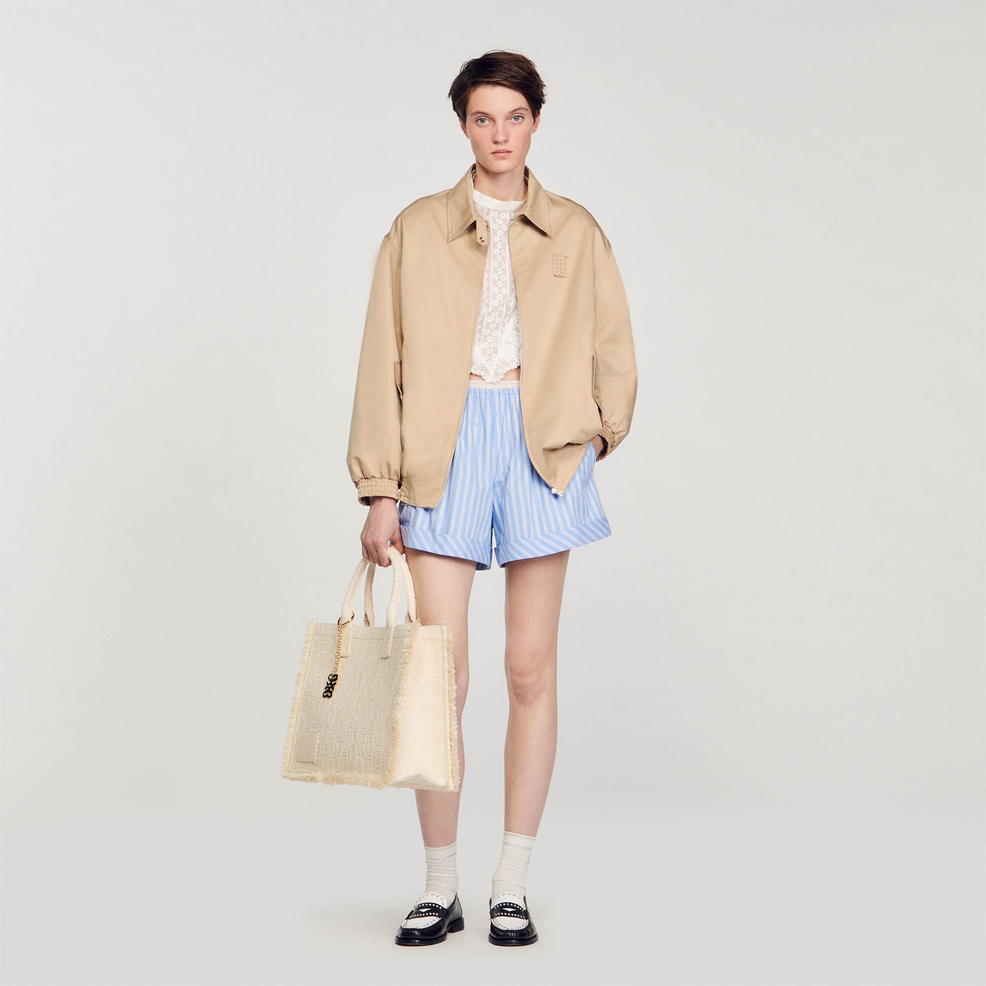 Parka and on sale shorts