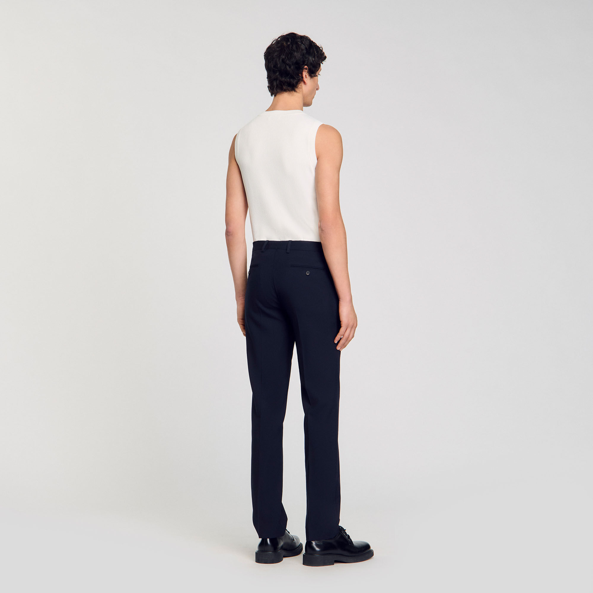 Wool suit trousers