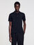 Short-sleeve knitted polo shirt