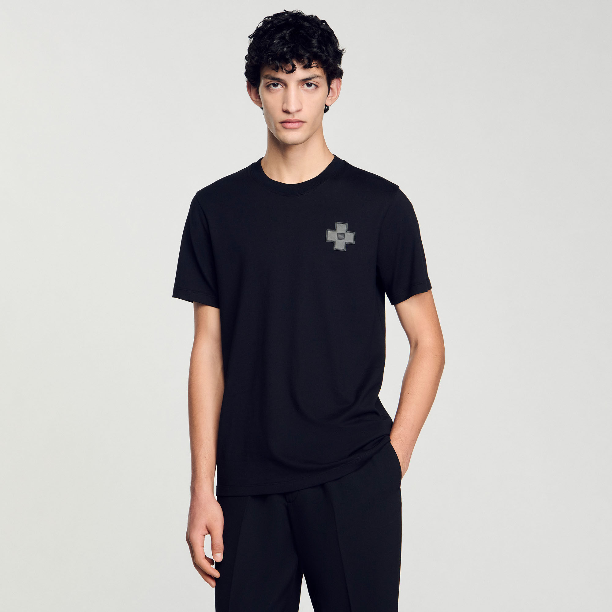 SANDRO 売れ筋商品|||サンドロ Tシャツ トップス レディース T-shirts Black Black T-Shirts for women | Sandro Paris