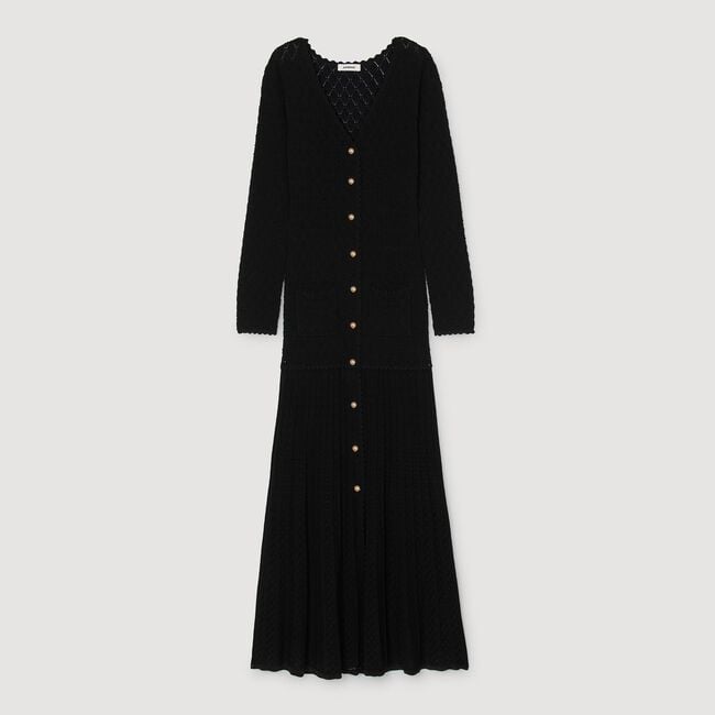 Fancy knit maxi dress