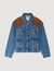 Denim and suede jacket