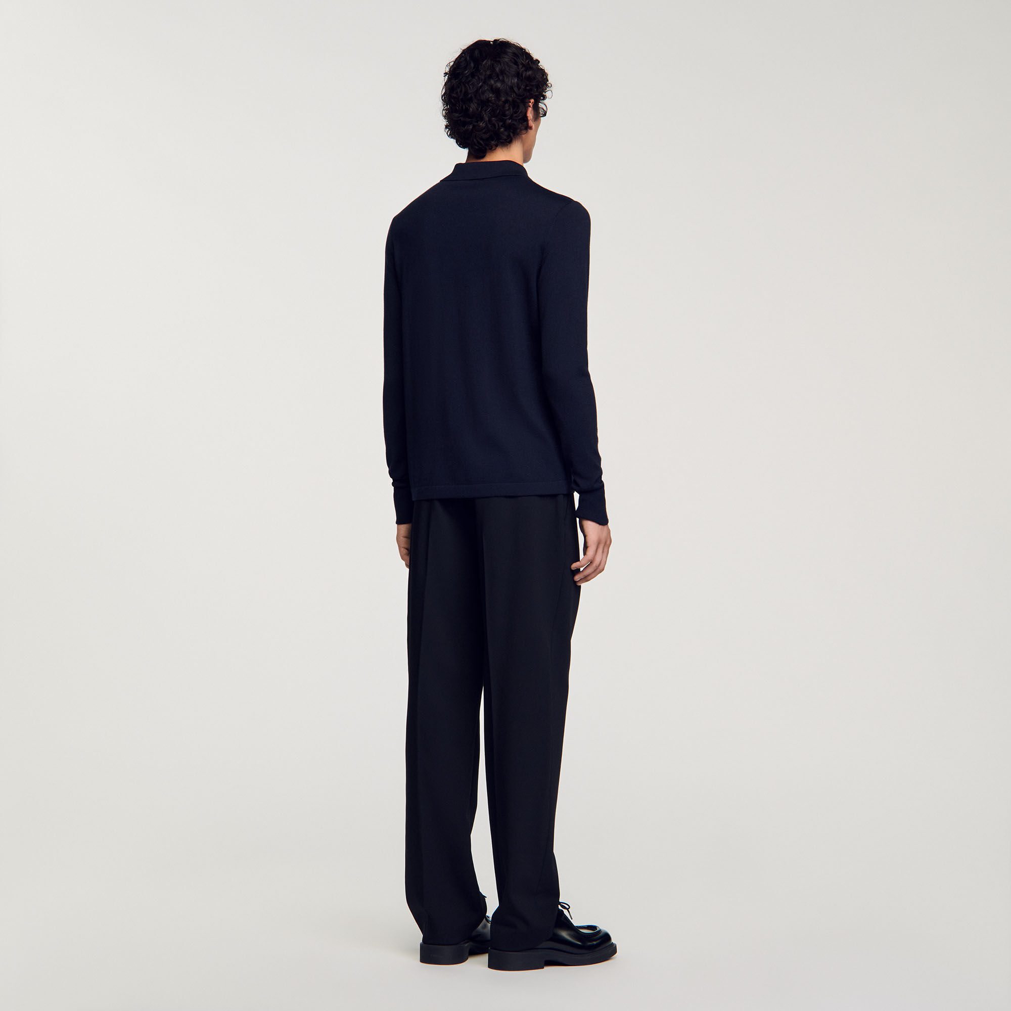 Knit polo jumper