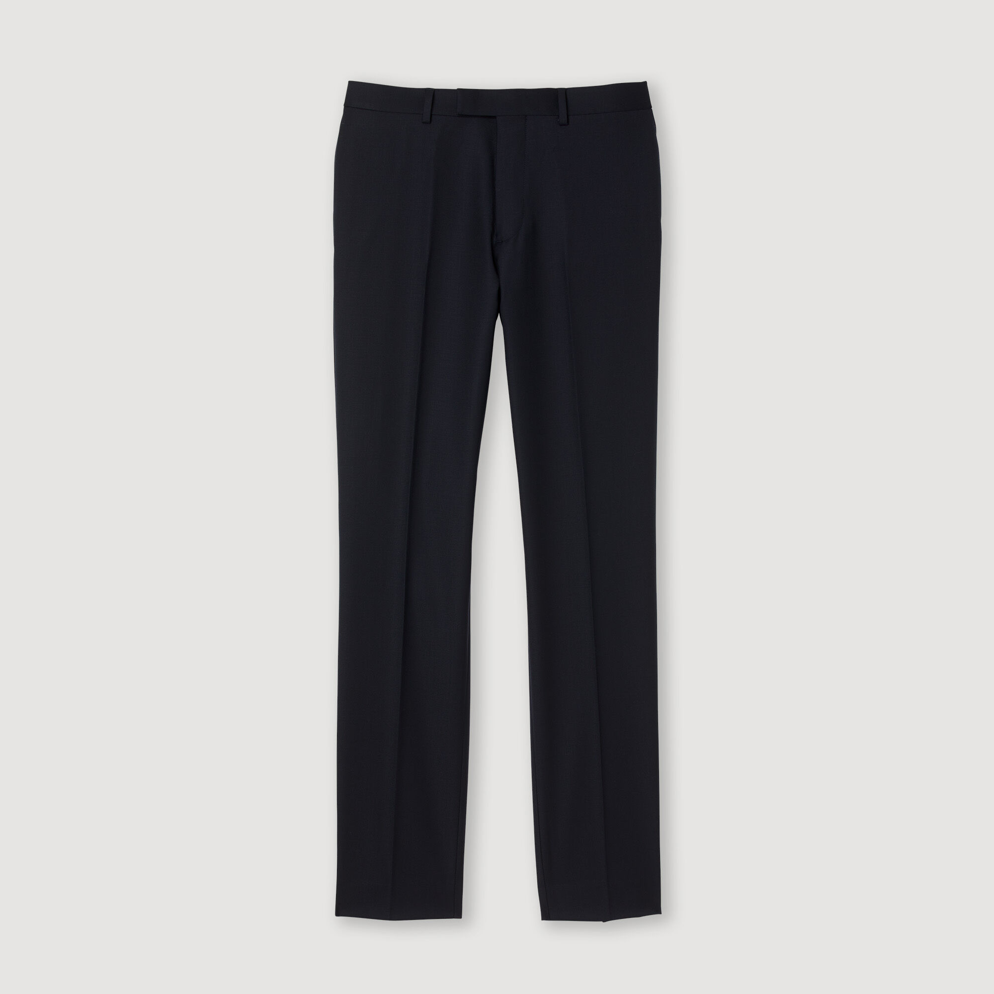 Stretch wool suit trousers