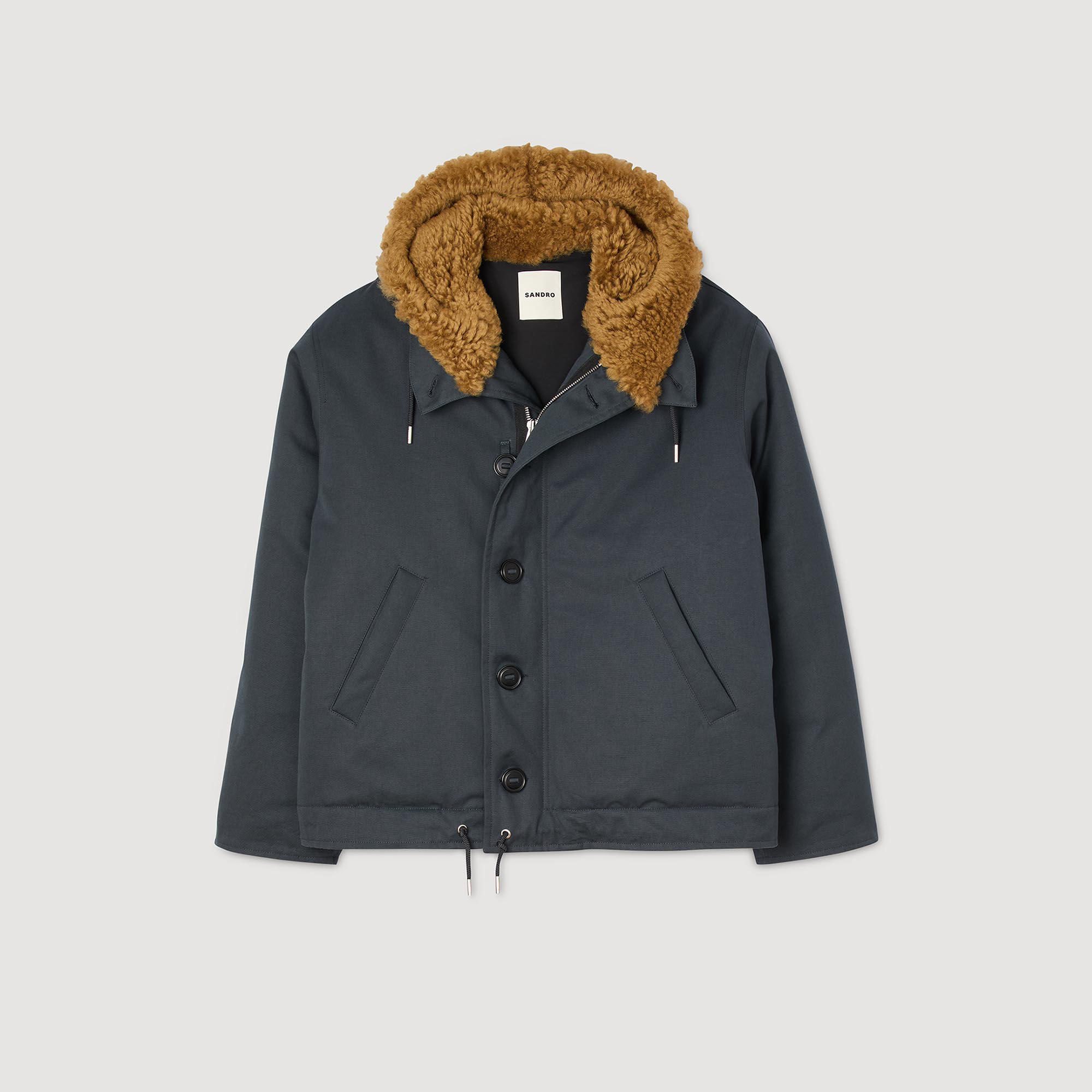 Hooded cotton parka
