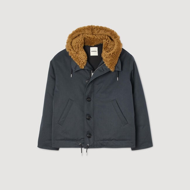 Hooded cotton parka