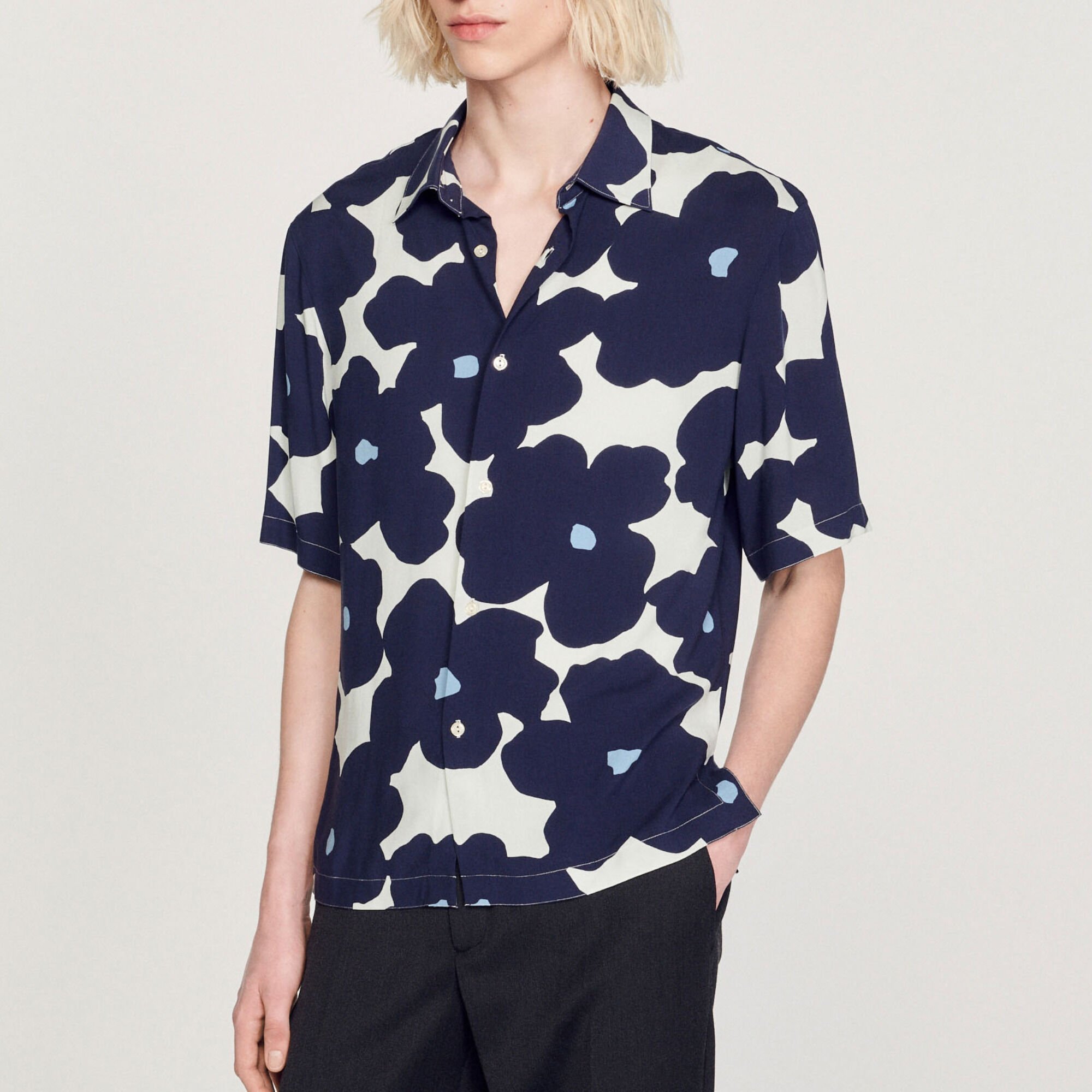 Floral printed shirt