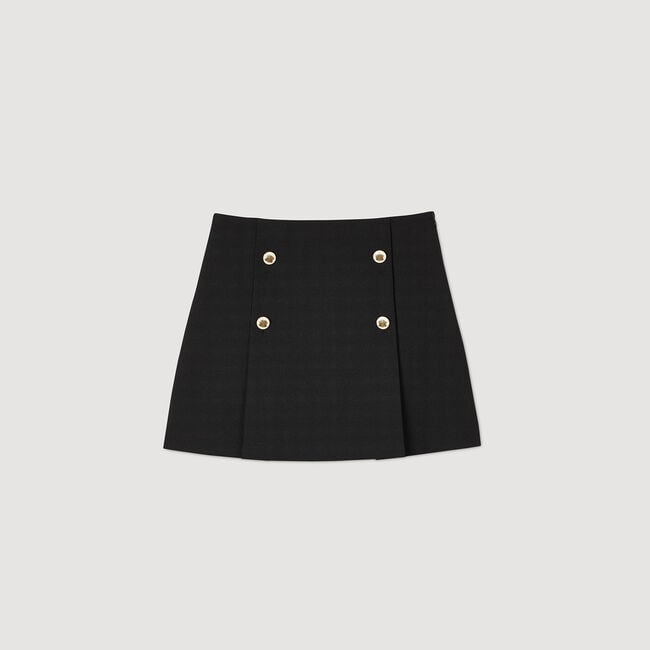 Short pleated skirt