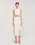 Long skirt with crochet detailing