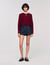 Ruffled-neck jumper