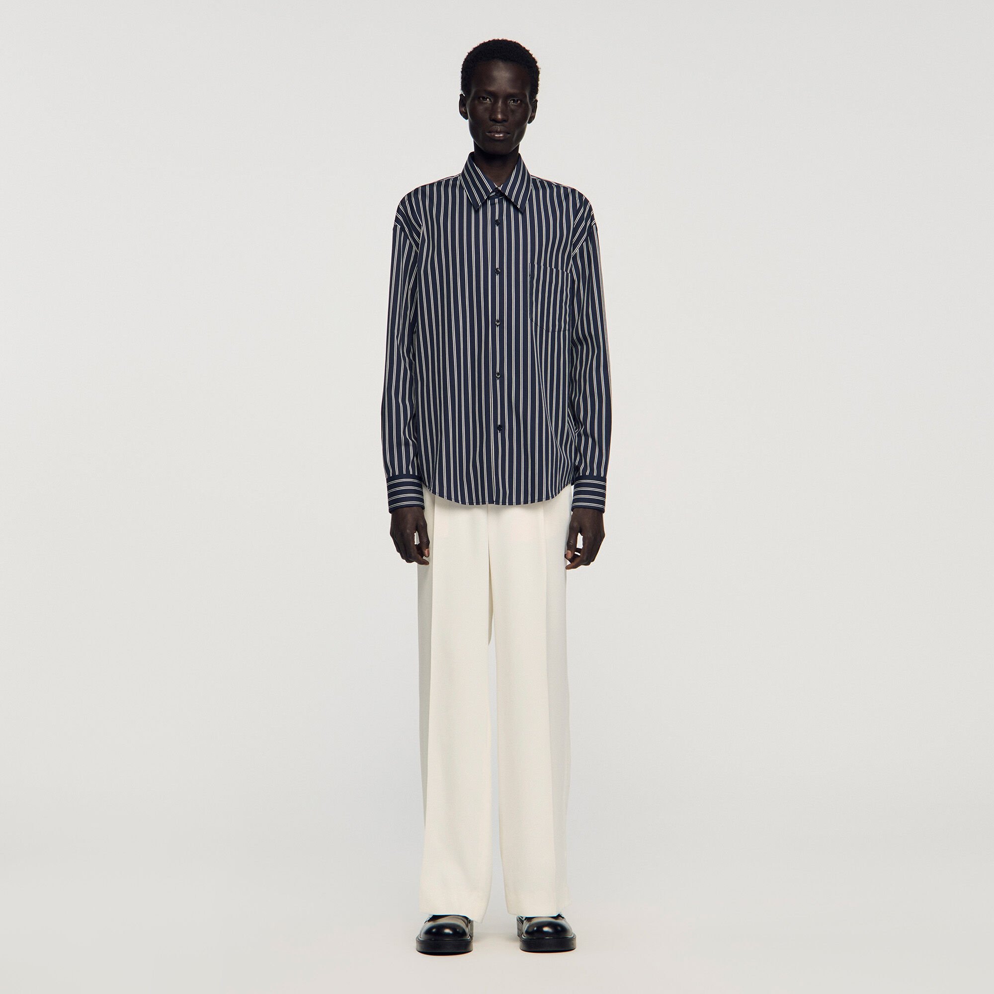 Striped cotton shirt