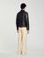 Distressed-look leather jacket