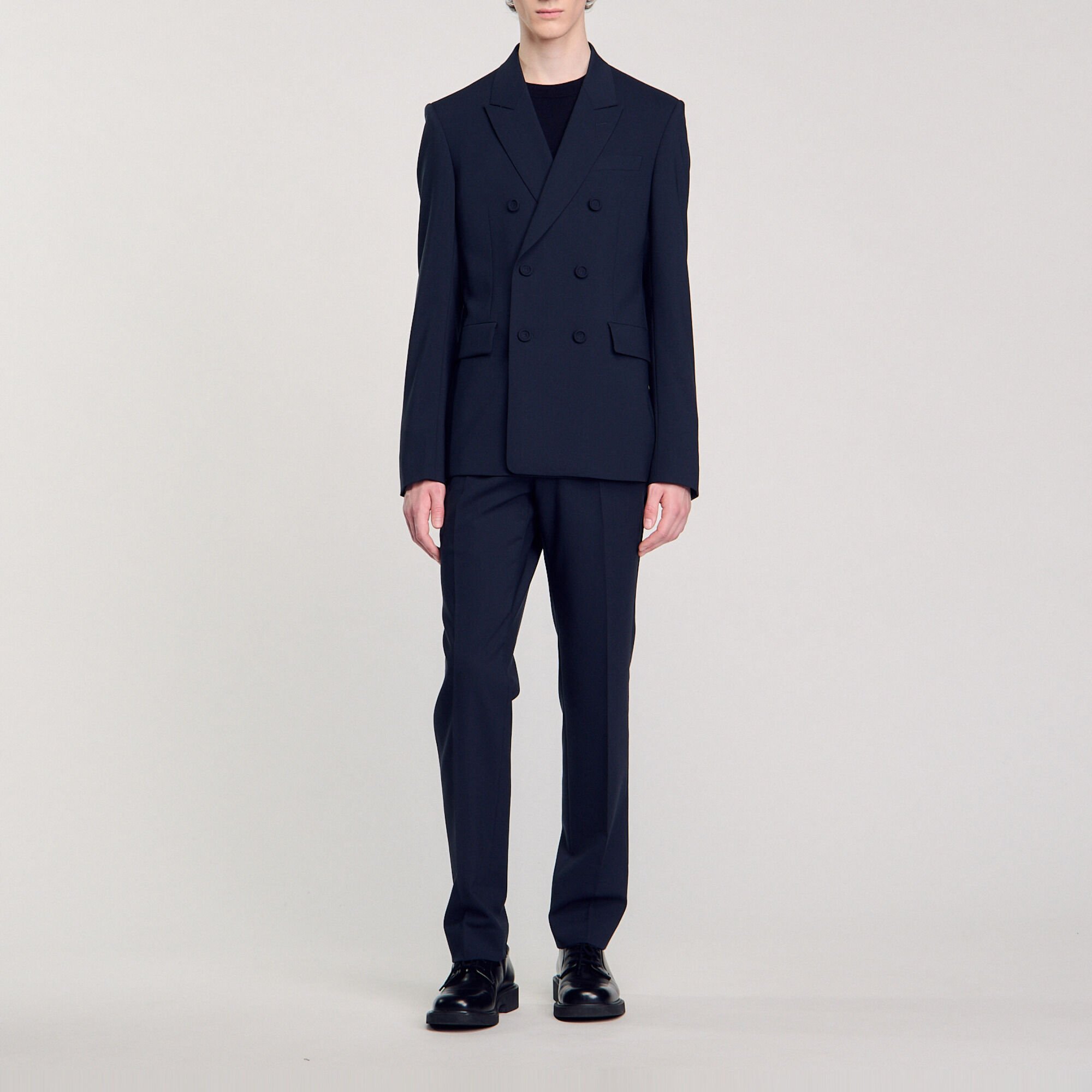 Double-breasted suit jacket