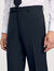 Chalk-striped suit trousers