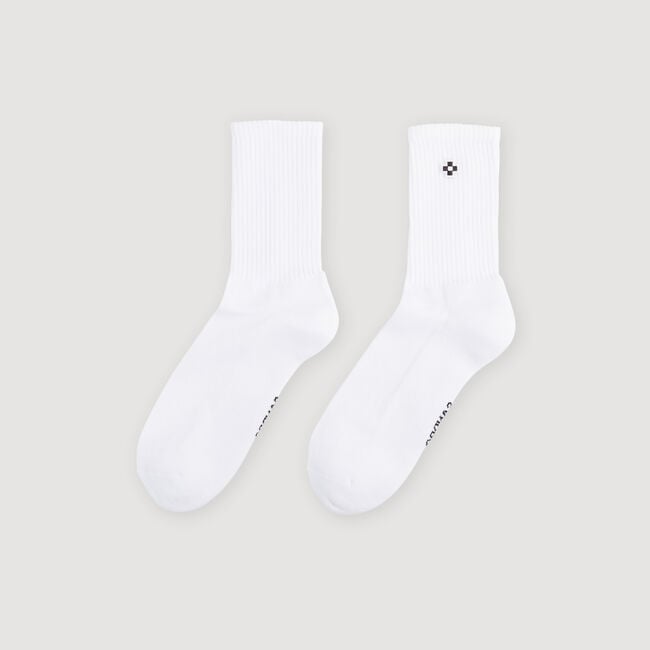 Socks with Square Cross patch