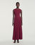 Pointelle knit maxi dress