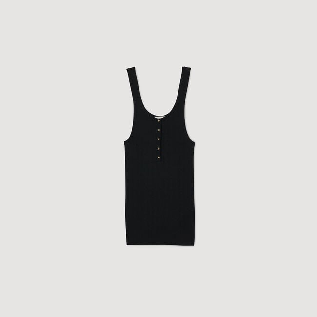 Rib knit vest top