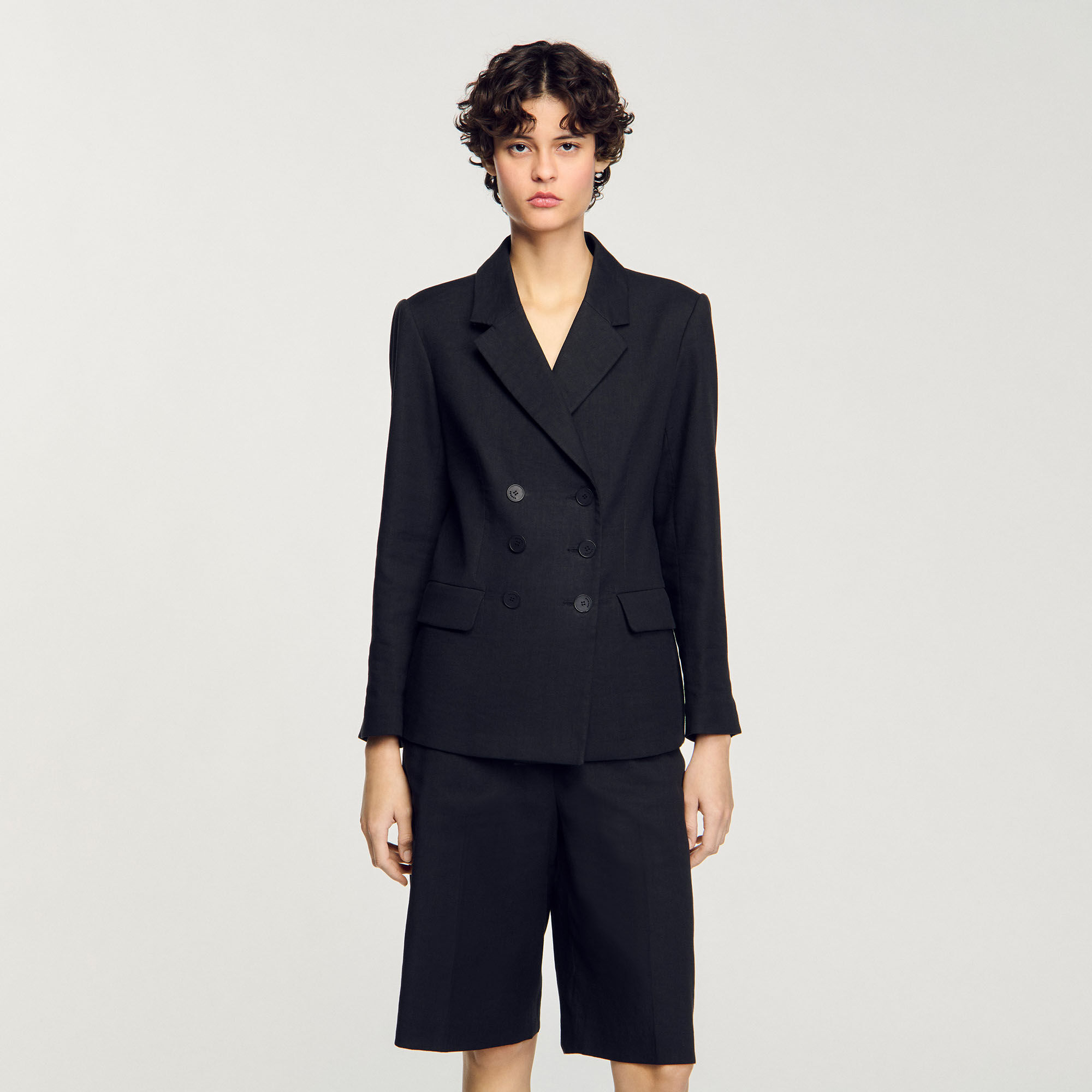 Double-breasted suit jacket
