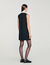 Short dress with contrast collar