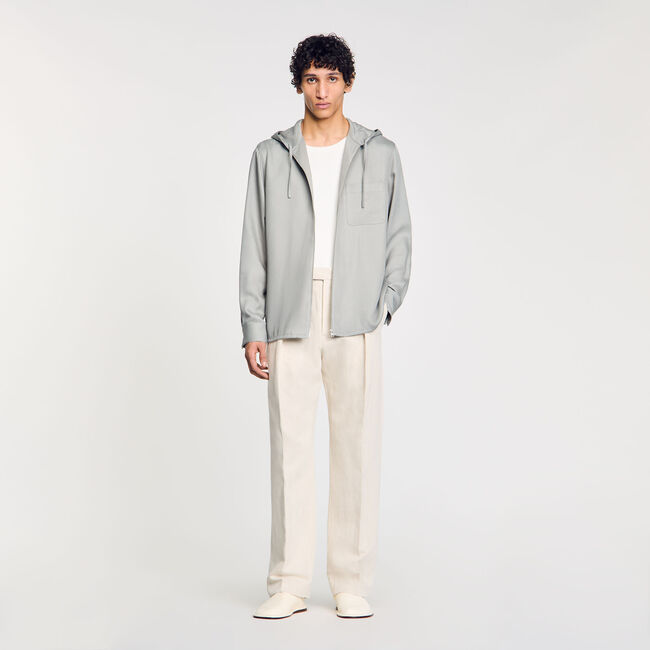 Hooded shirt