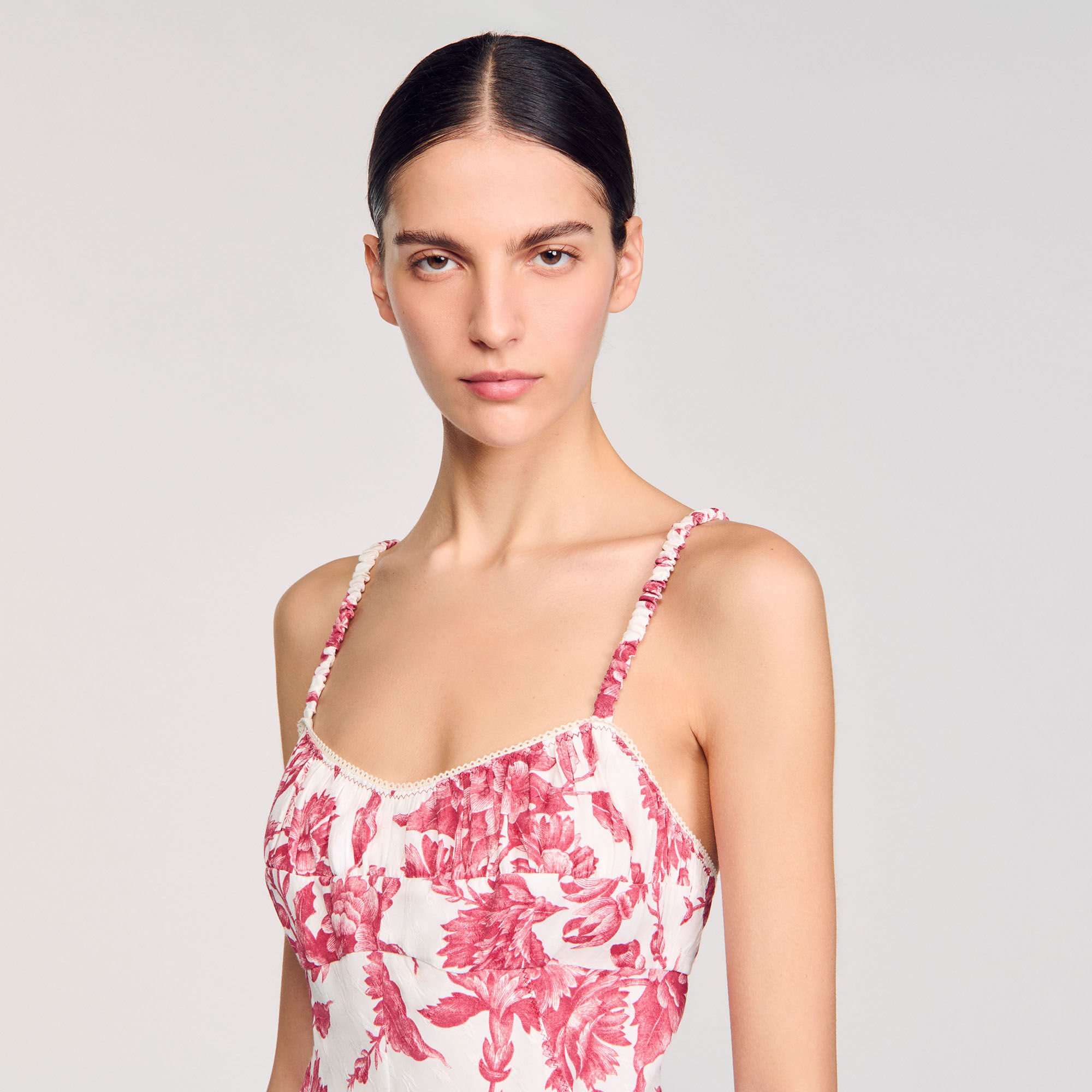 Floral print maxi dress