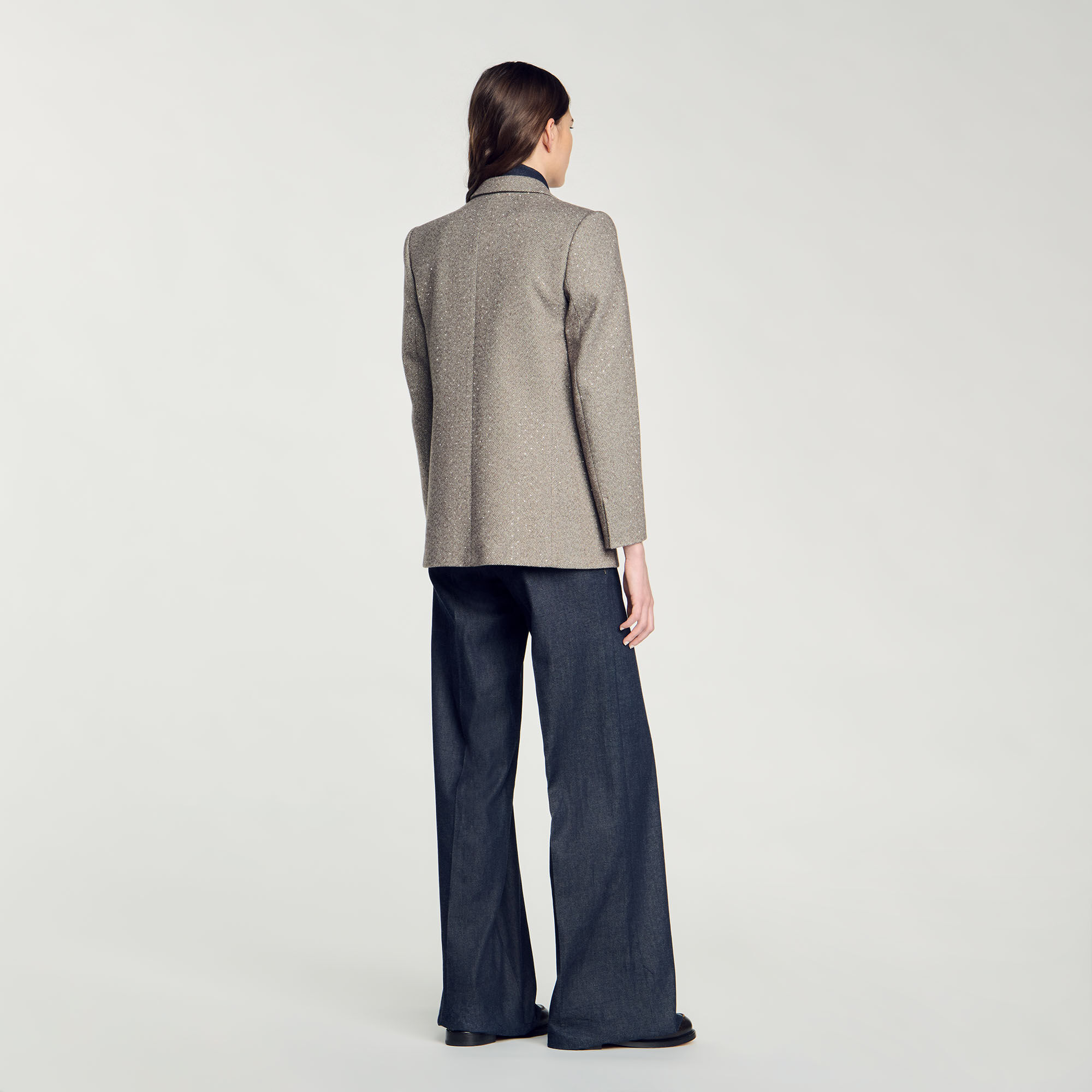 Herringbone suit jacket