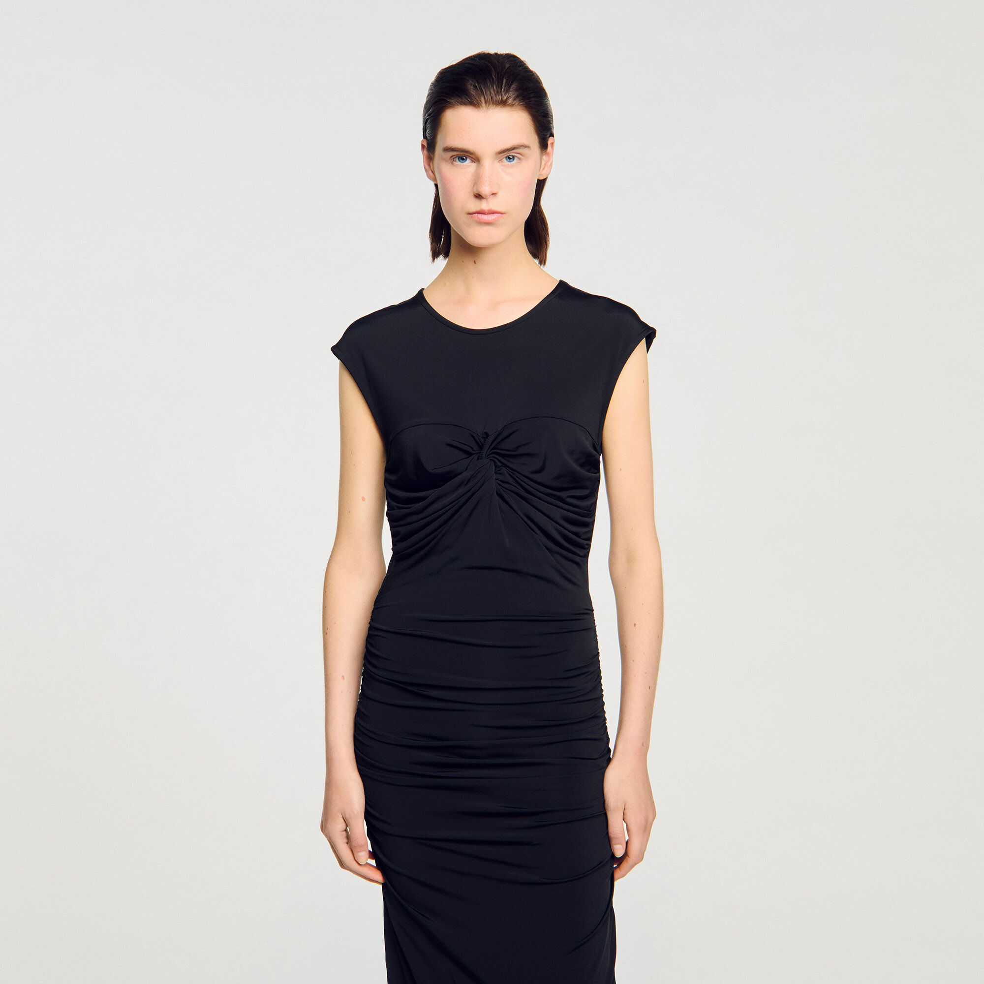 Draped maxi dress