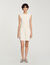 Rib knit short dress