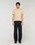 Short-sleeve knitted polo shirt