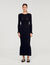 Rhinestone knit maxi dress