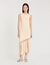 Fringed and beaded knit midi dress