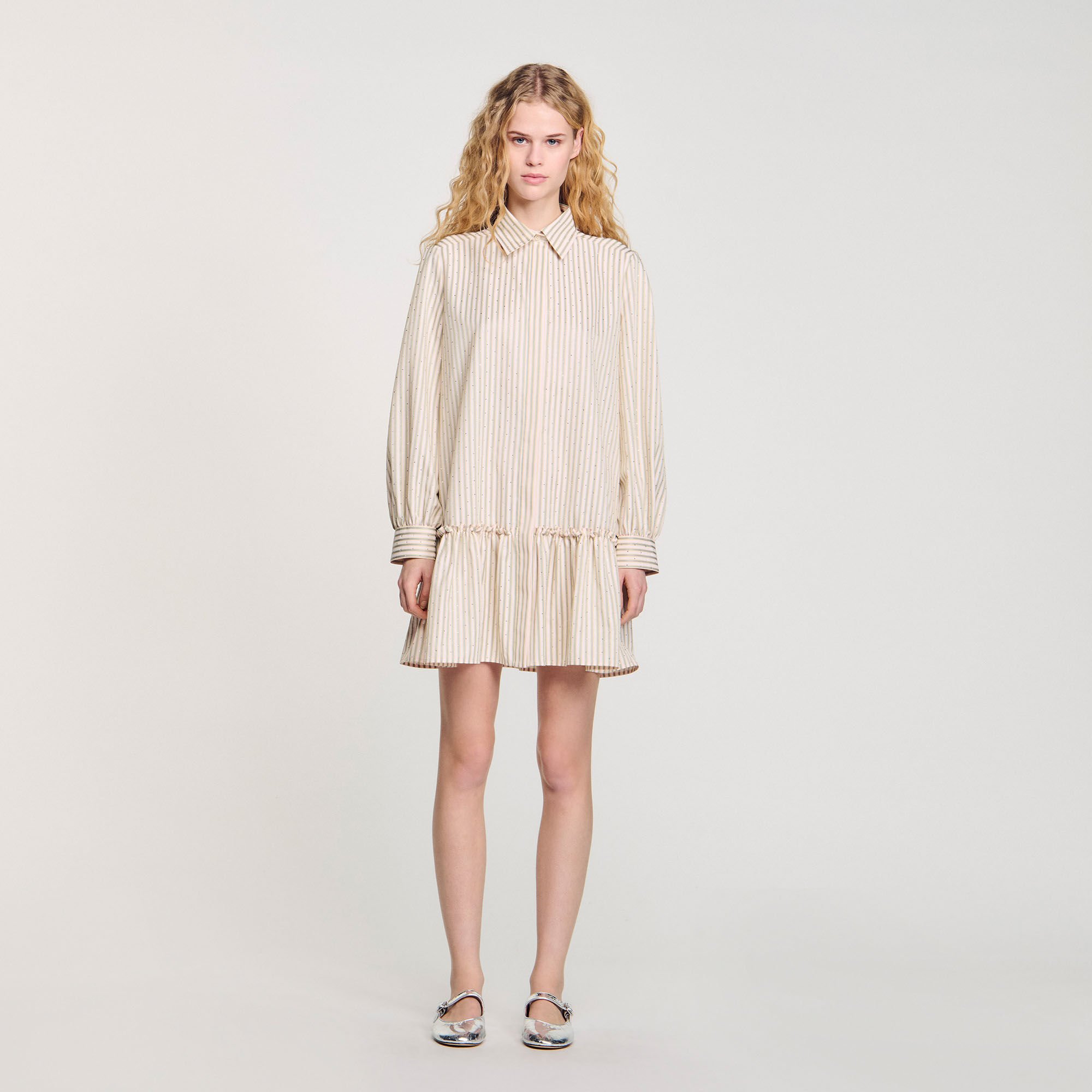 【正規品】Papillon Stripe Shirt Dress Her lip to ワンピース Papillon Stripe Shirt Dress : ZOZOTOWN