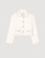 Peter Pan collar cropped jacket