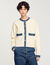 Cardigan with denim details