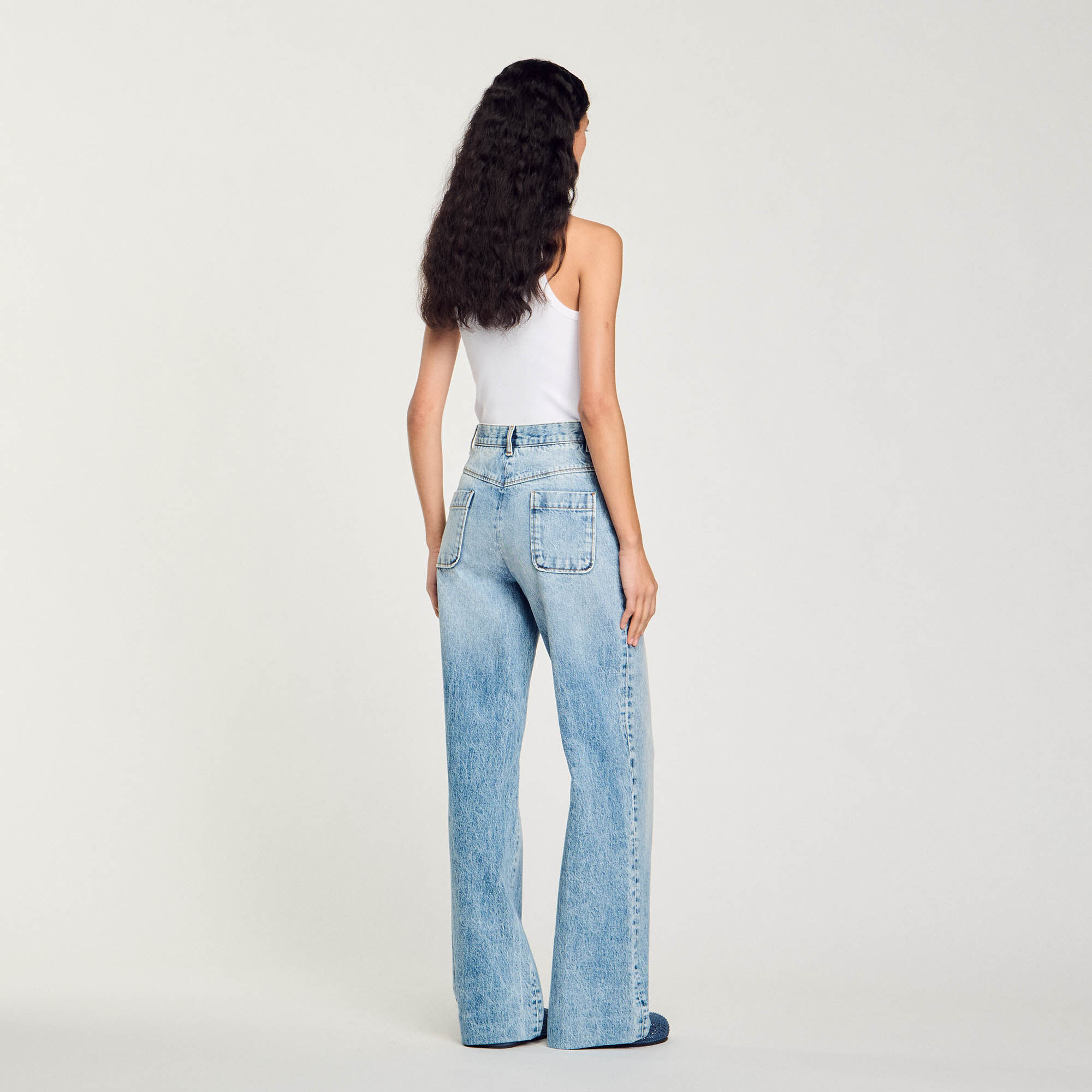 High-rise jeans For Women | Sandro Paris