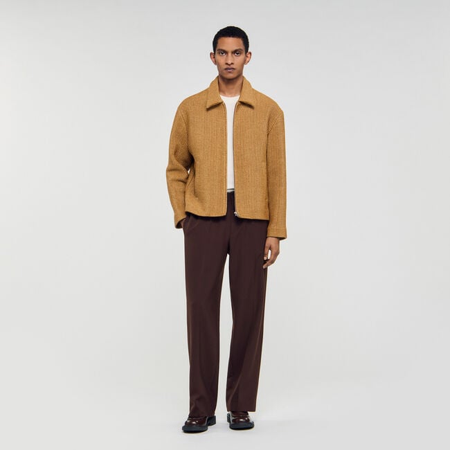 Woven raffia jacket