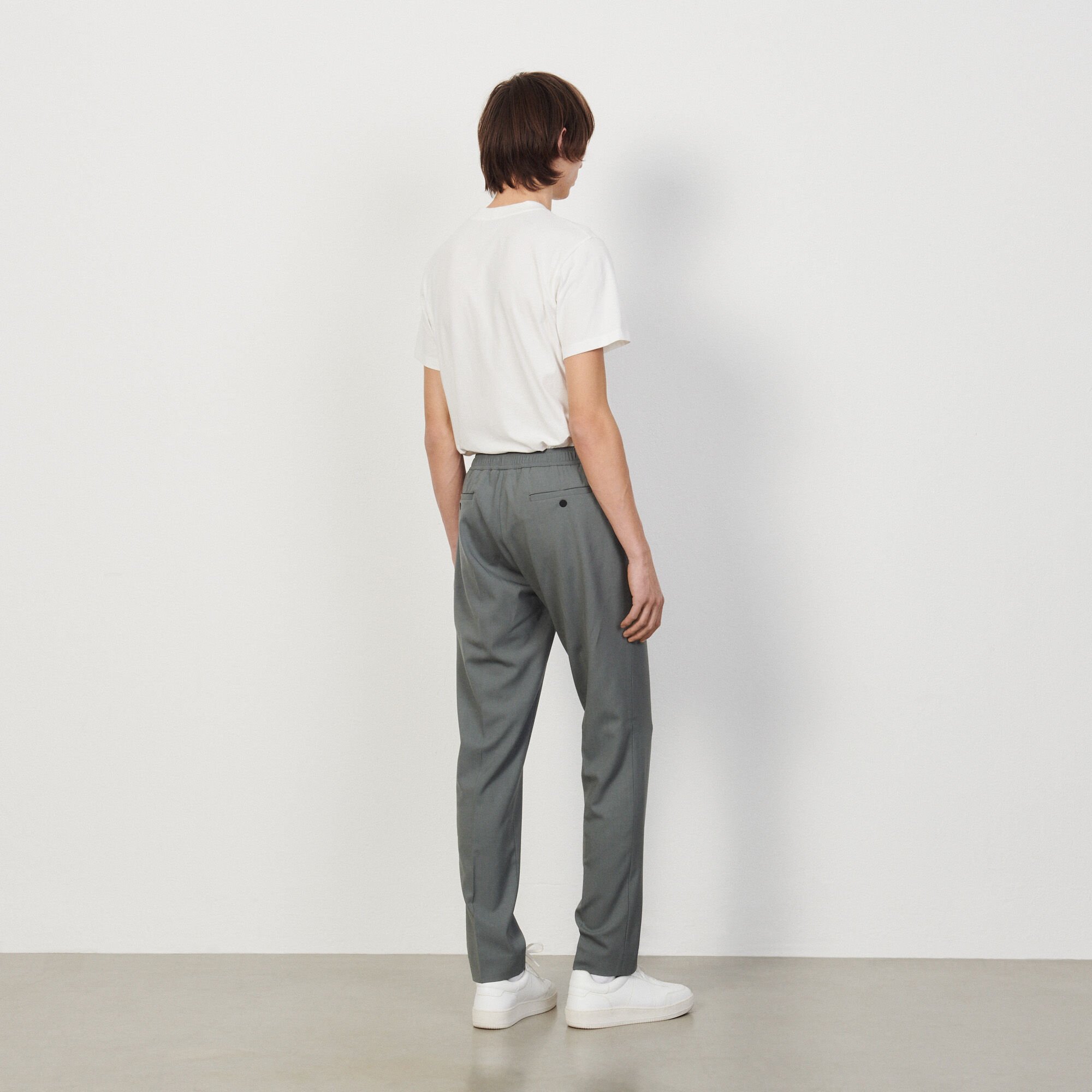 Trousers with elasticated waist