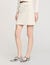 Short rib-knit skirt