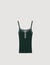 Two-tone knit vest top