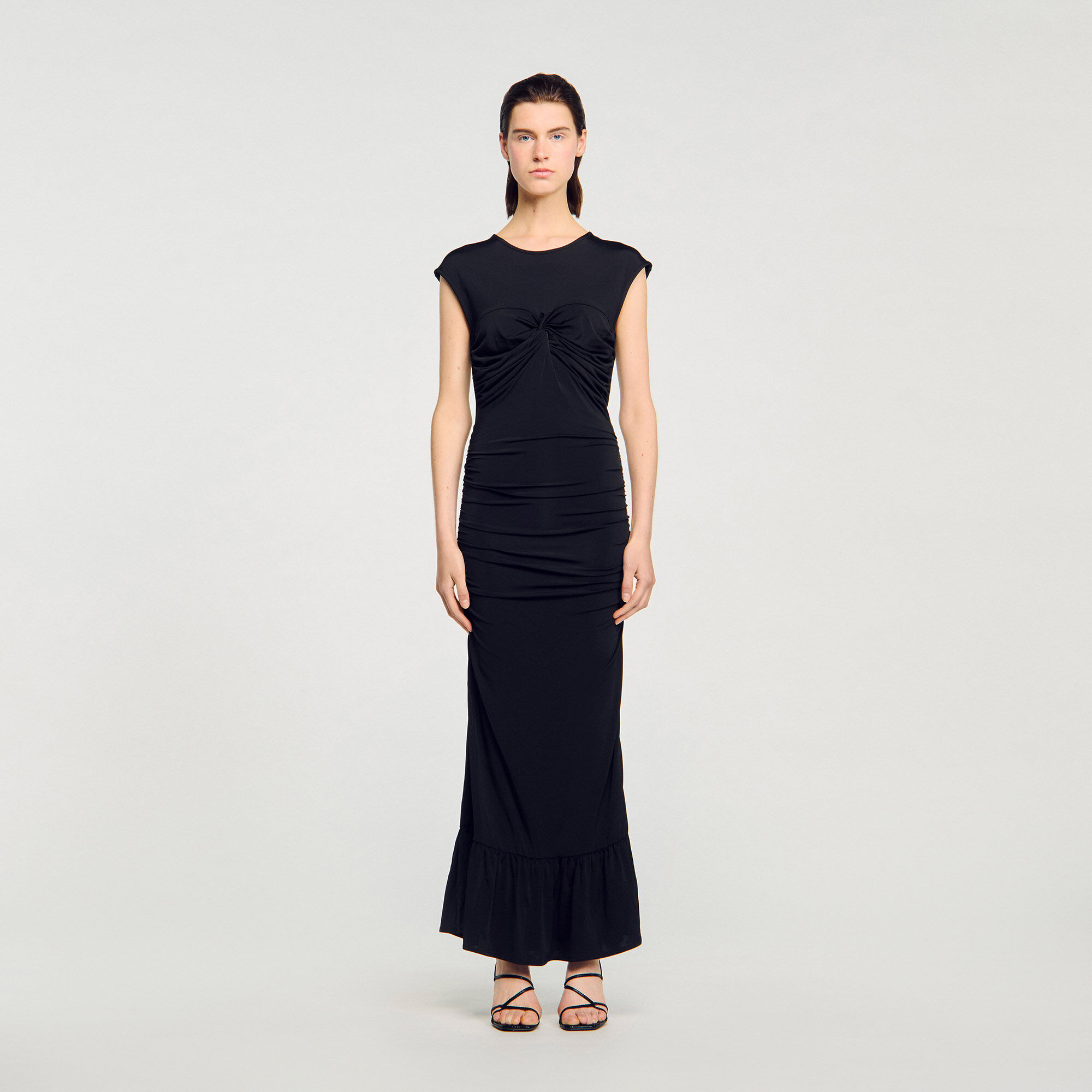 Draped maxi dress