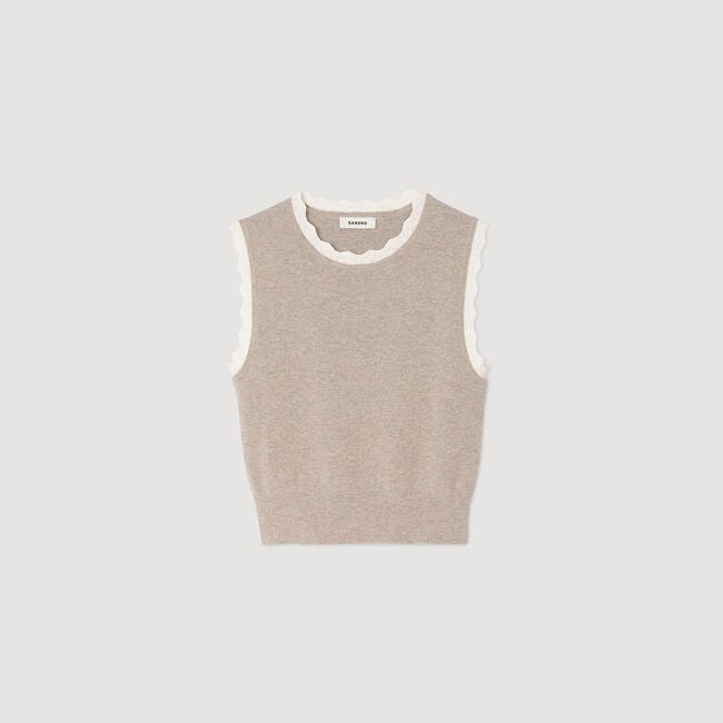 High-neck knit jumper