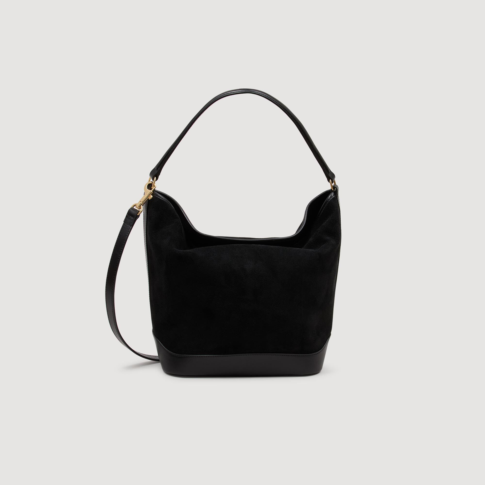 Soft suede shopping bag