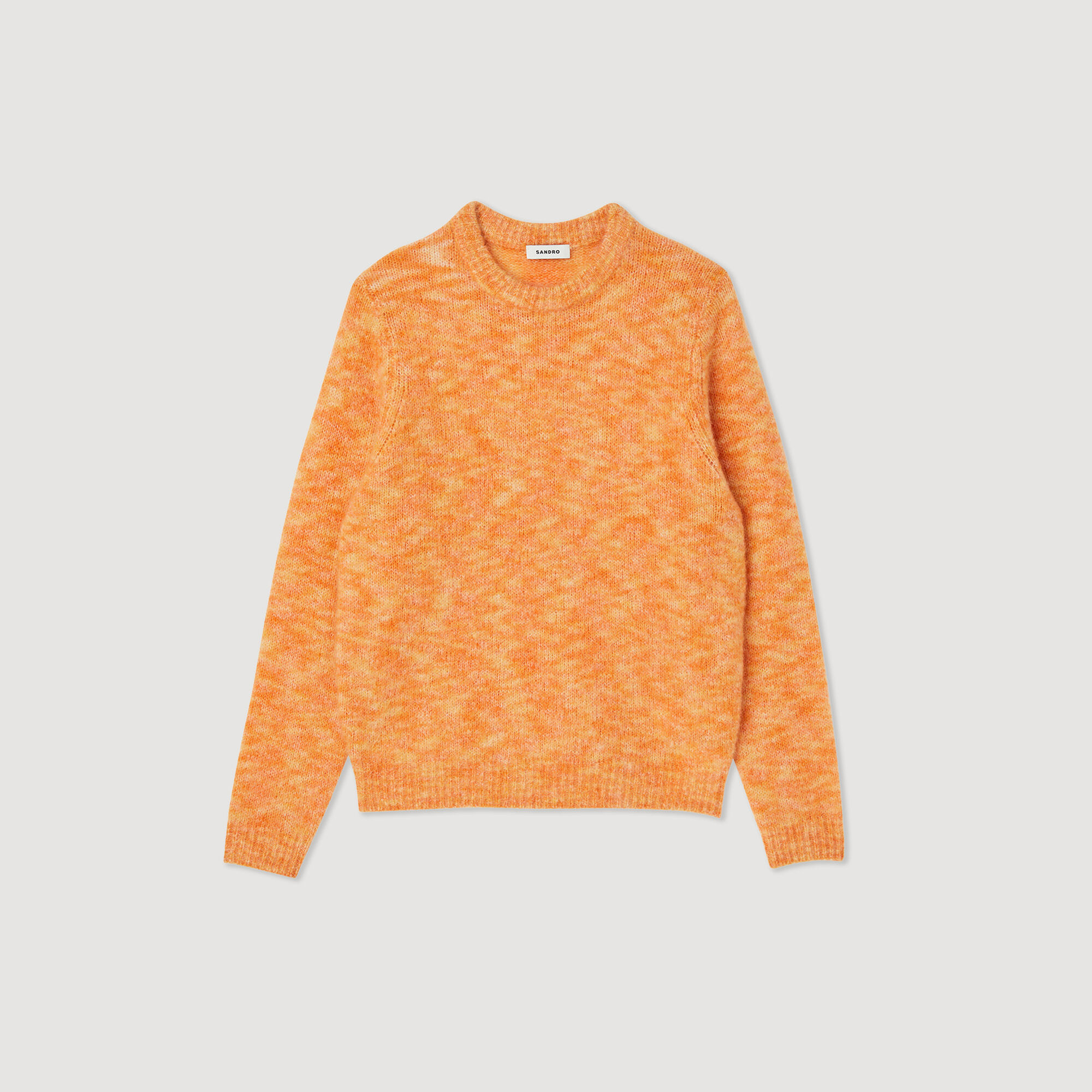 Round neck wool sweater