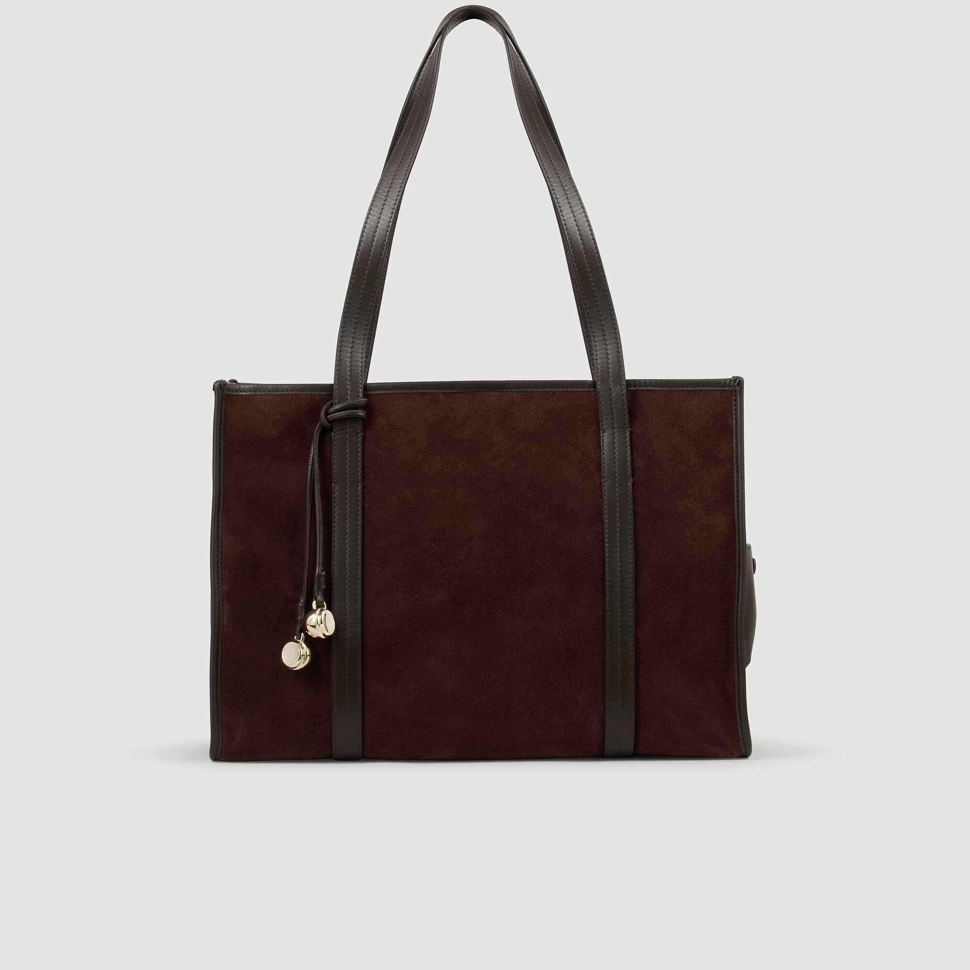 ◆MUCENT◆ Sandra Suede Shoulder Bag Unisex 2 Colors P00000O Suede Shoulder Bag, Soft Leather Croissant Bag, Minimal
