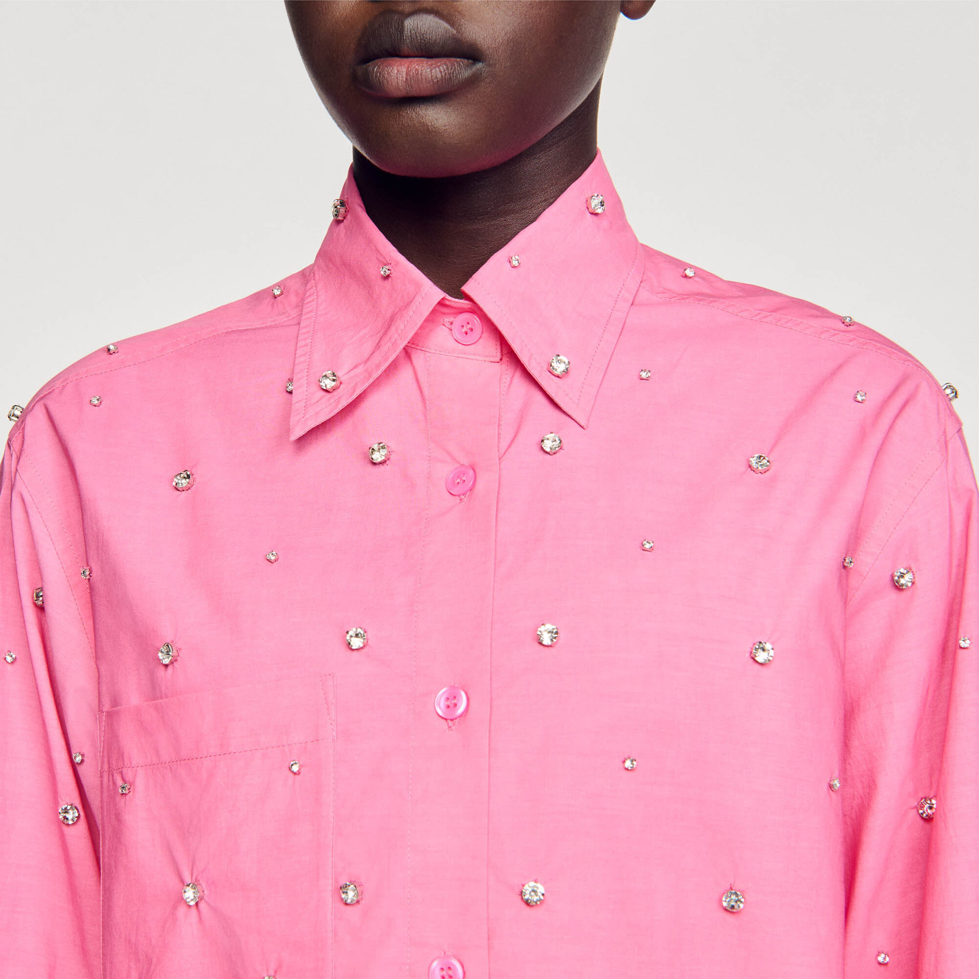 Rhinestone dip dye shirt